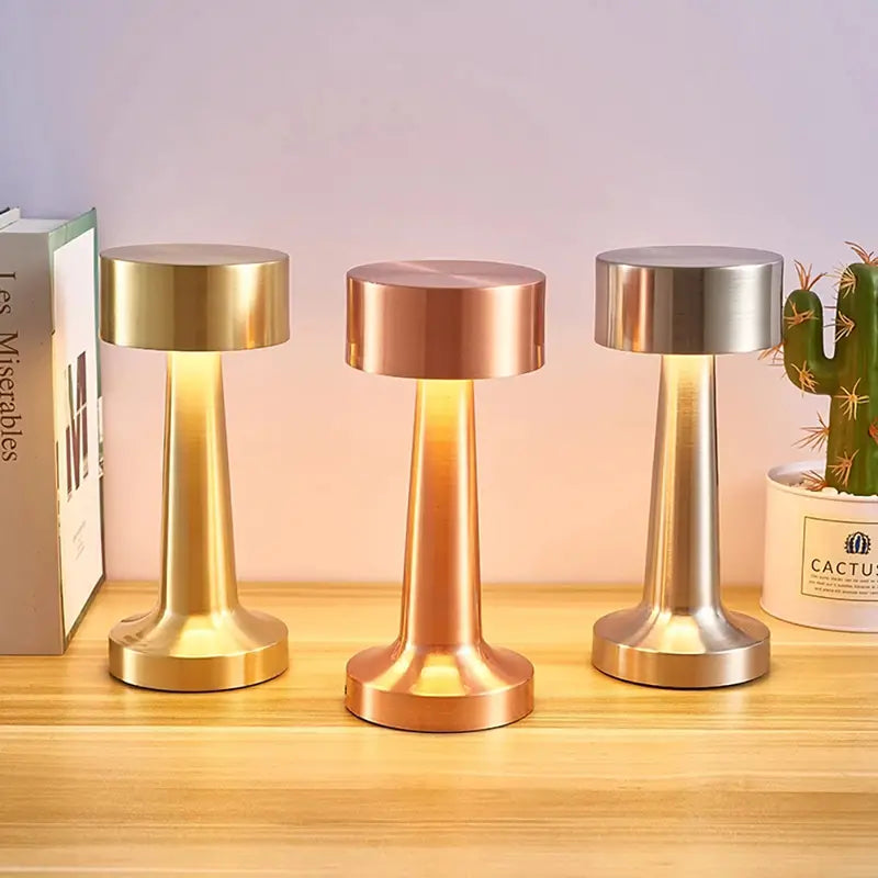 Vintage LED Nightstand Lamp with Adjustable Brightness