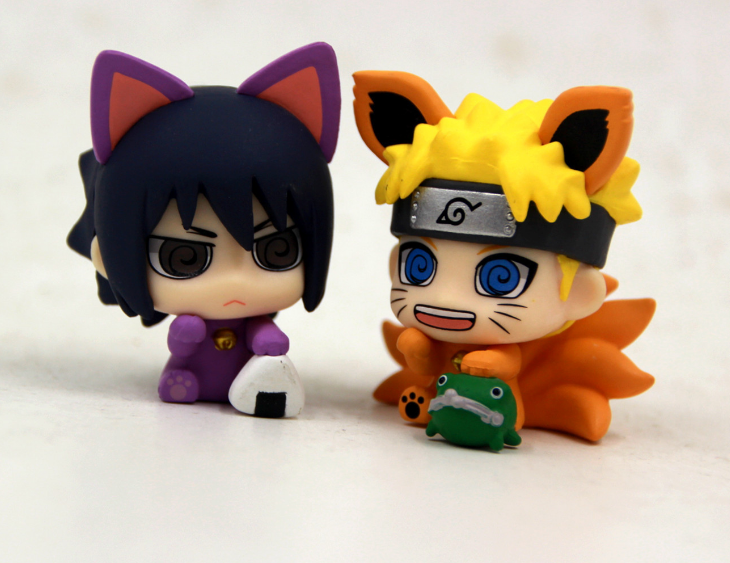 Naruto GEM Figure Set - Neko, Sasuke, Boruto, Ninja
