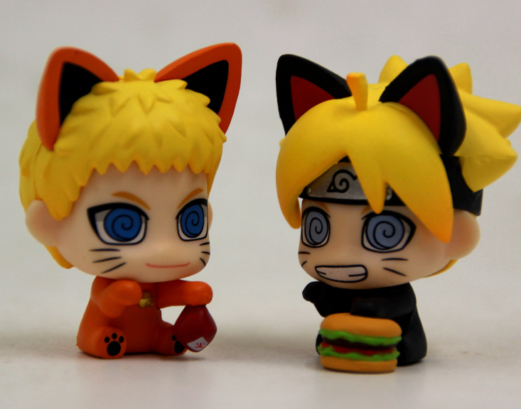 Naruto GEM Figure Set - Neko, Sasuke, Boruto, Ninja